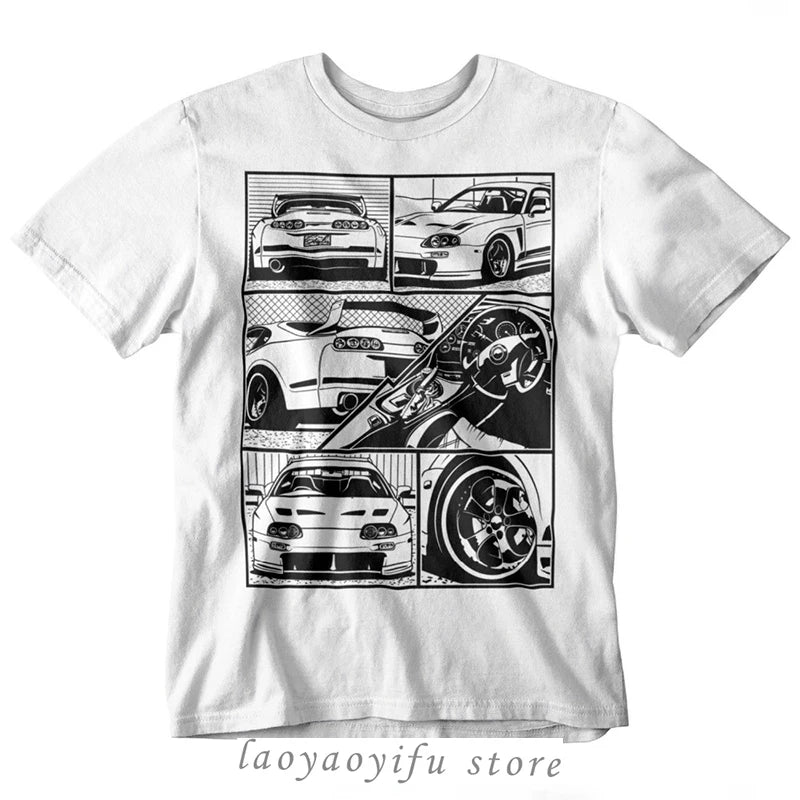 Japanese Car T-Shirt Fragmented