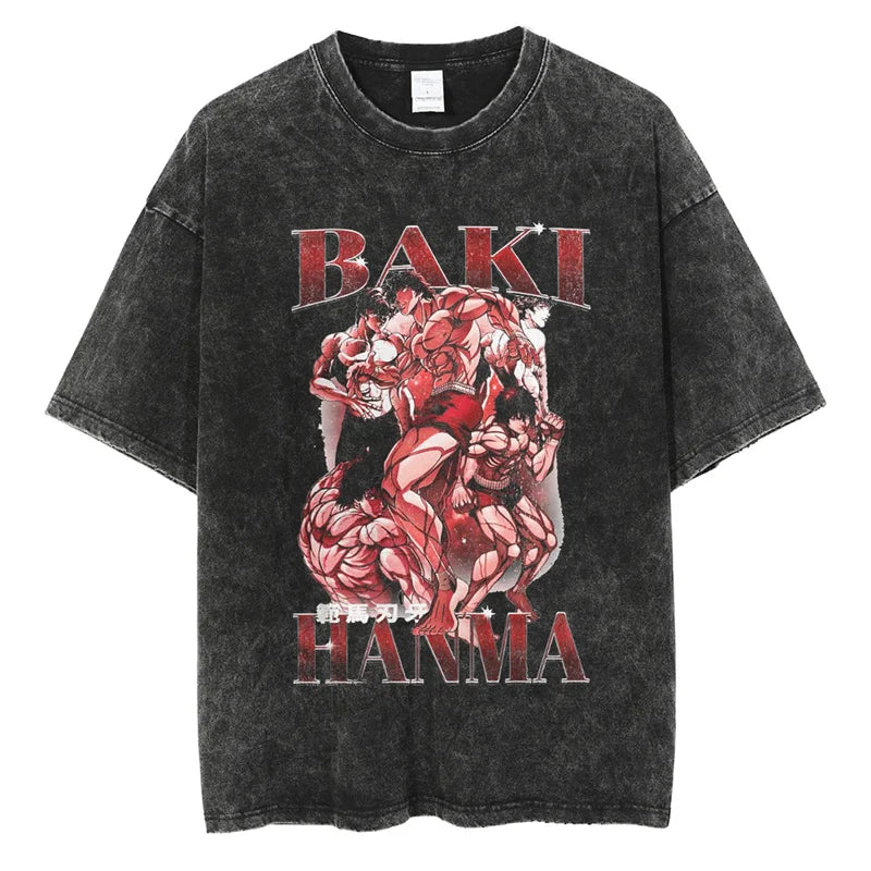 Baki Hanma Fight Vintage Tee